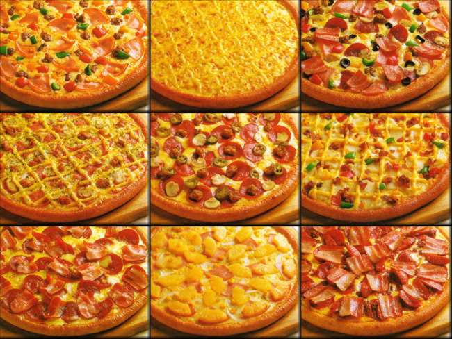 13)cheese pizza 